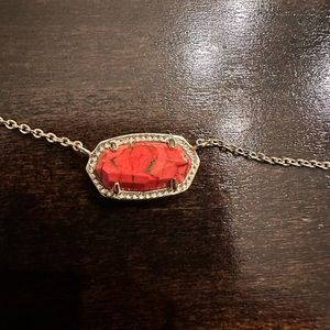 Kendra Scott gold and red jasper bracelet